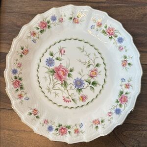 Andrea by Sadek Spring Night Cake Pie Plate Vintage 10.5"